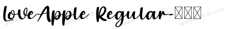 LoveApple Regular字体转换